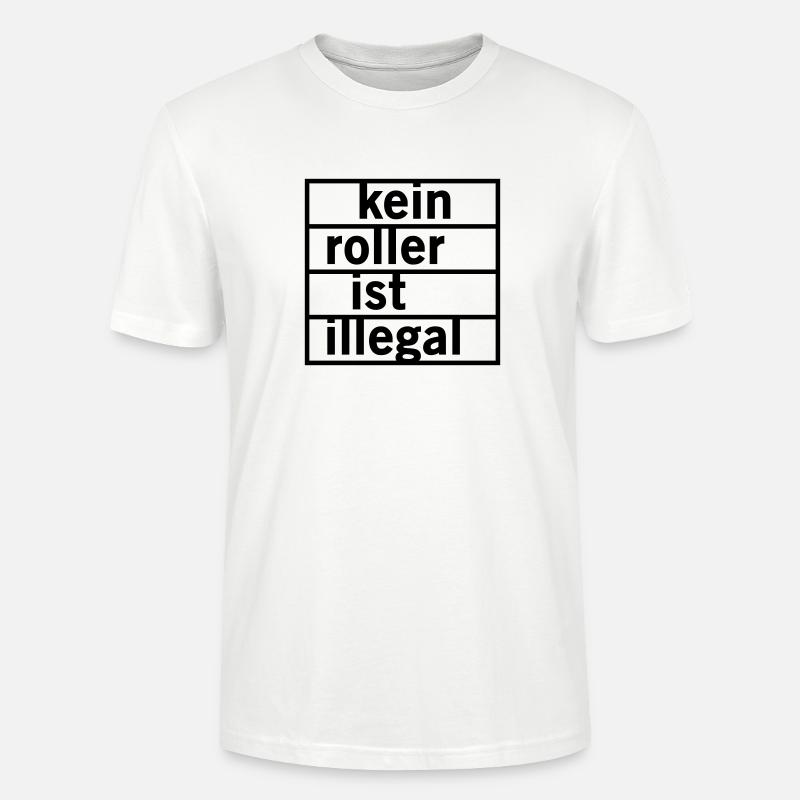 Kein Roller ist illegal - Stanley/Stella Unisex Bio-T-Shirt CRAFTER - Weiß