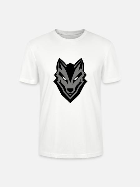 Wolf Icon - Stanley/Stella CRAFTER Unisex Organic T-Shirt - white