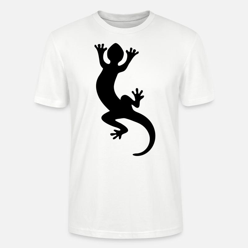 Eidechse / Echse / Lizard / Gecko - Stanley/Stella Unisex Bio-T-Shirt CRAFTER - Weiß
