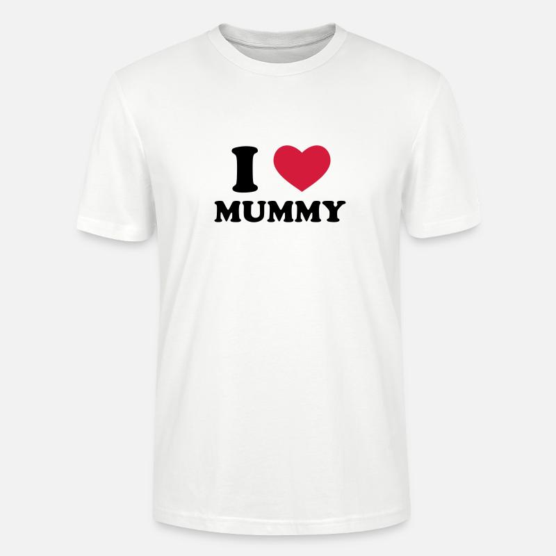 I Love Mummy - T-shirt bio CRAFTER Stanley Stella Unisexe - blanc
