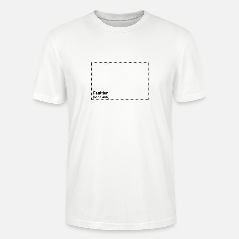 Faultier - Stanley/Stella Unisex Bio-T-Shirt CRAFTER - Weiß