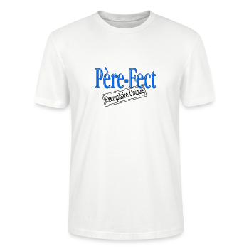 Père-fect exemplaire unique - T-shirt bio CRAFTER Stanley Stella Unisexe - blanc - Devant - Alina (178cm) & Michal (187cm)