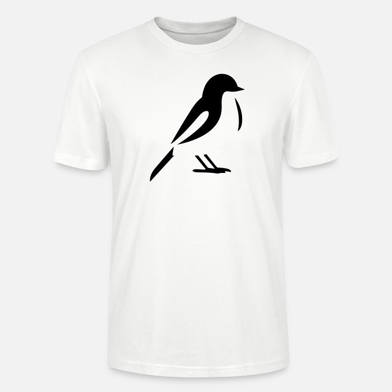 Oiseau - T-shirt bio CRAFTER Stanley Stella Unisexe - blanc