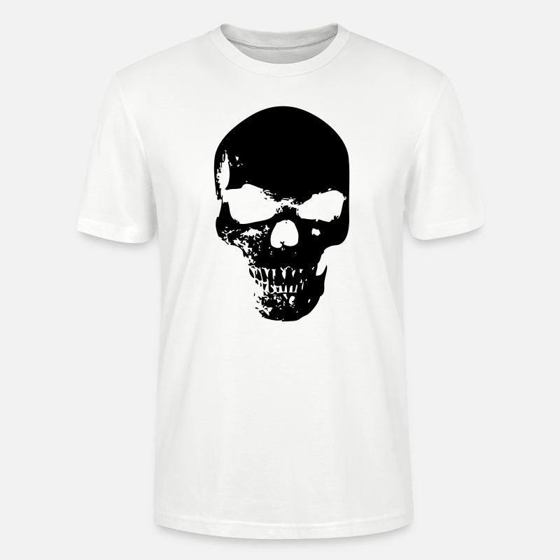 Collection de crânes - T-shirt bio CRAFTER Stanley Stella Unisexe - blanc