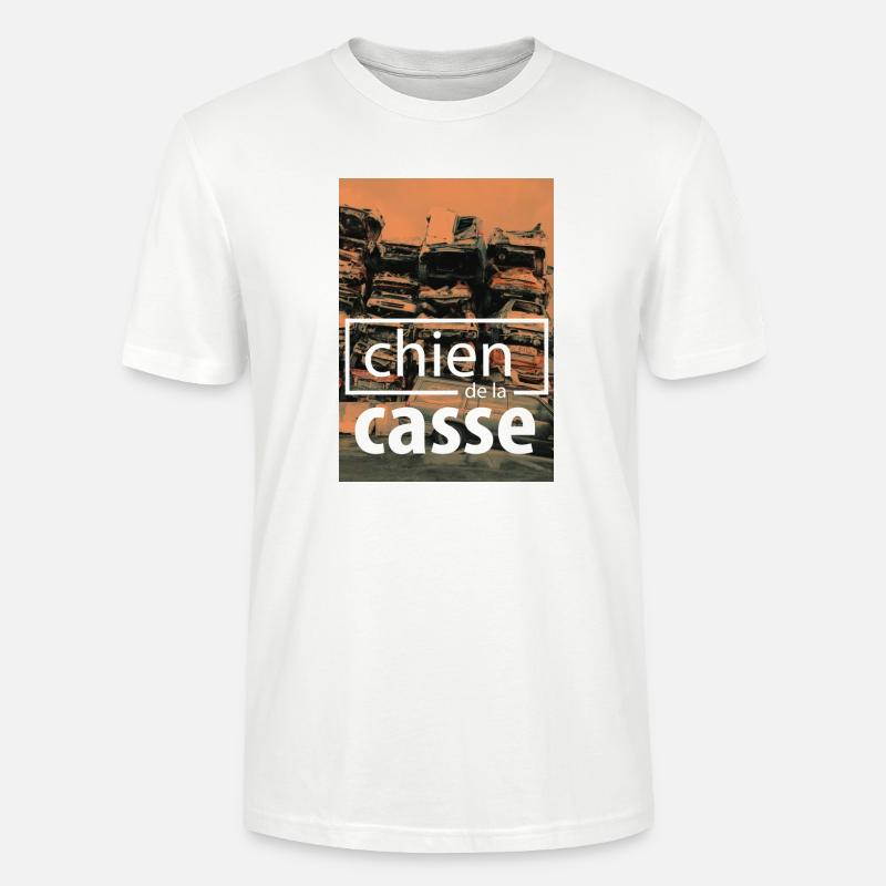 chien de la casse - T-shirt bio CRAFTER Stanley Stella Unisexe - blanc