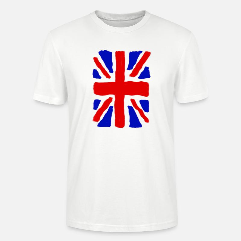 Union Jack - Stanley/Stella CRAFTER Unisex Organic T-Shirt - white