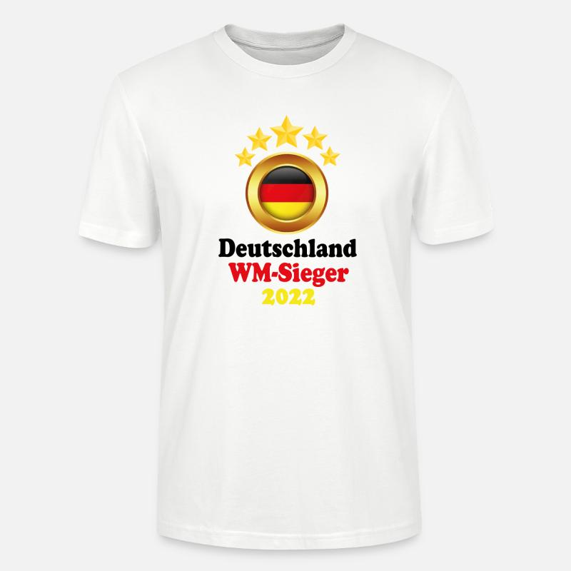 WM-Sieger Deutschland - Stanley/Stella Unisex Bio-T-Shirt CRAFTER - Weiß