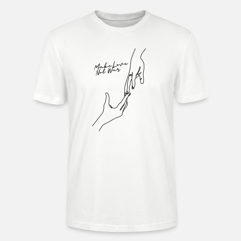 Make Love Not War - Stanley/Stella Unisex Bio-T-Shirt CRAFTER - Weiß