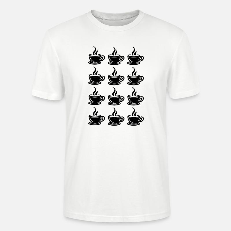 Kaffee - Stanley/Stella Unisex Bio-T-Shirt CRAFTER - Weiß