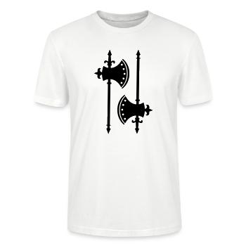 axes - Stanley/Stella CRAFTER Unisex Organic T-Shirt - white - Front - Alina (178cm) & Michal (187cm)