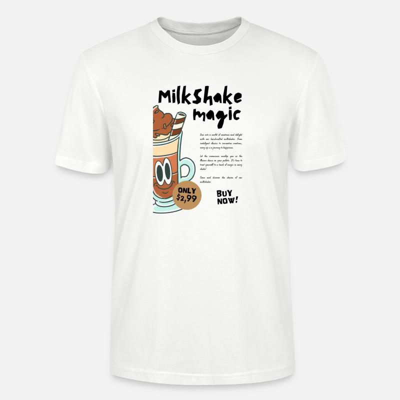 Milkshake Magic - Stanley/Stella Unisex Bio-T-Shirt CRAFTER - Weiß