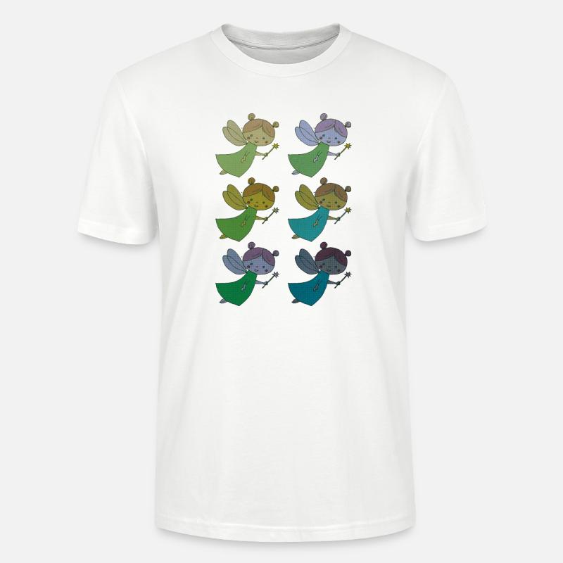 fee 6fach bunt - Stanley/Stella Unisex Bio-T-Shirt CRAFTER - Weiß