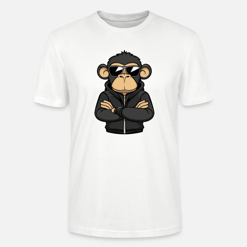 Affe Comic - Stanley/Stella Unisex Bio-T-Shirt CRAFTER - Weiß