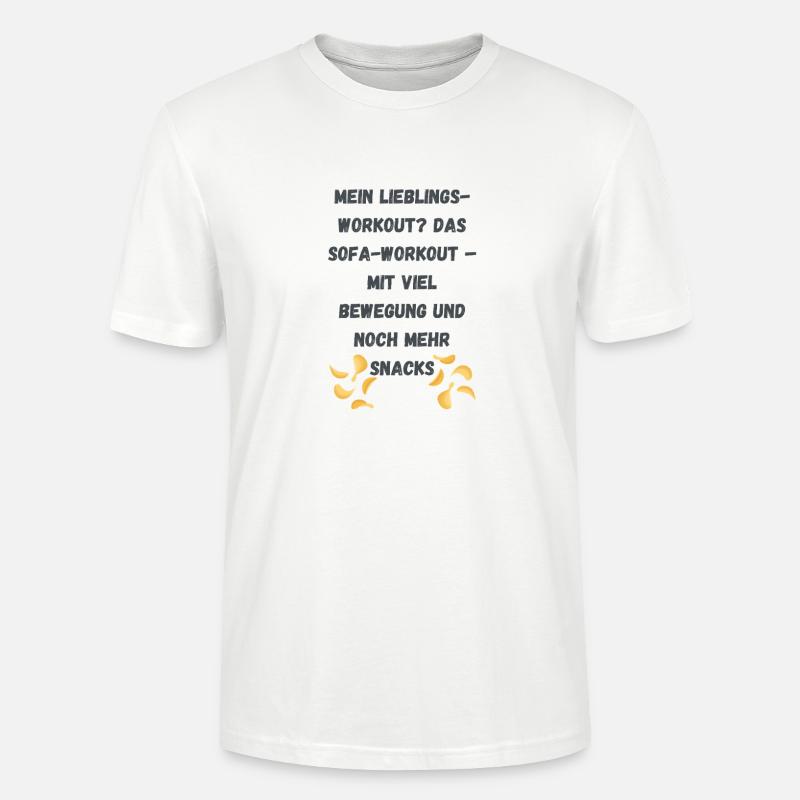 Snacks deine Liebe - Stanley/Stella Unisex Bio-T-Shirt CRAFTER - Weiß