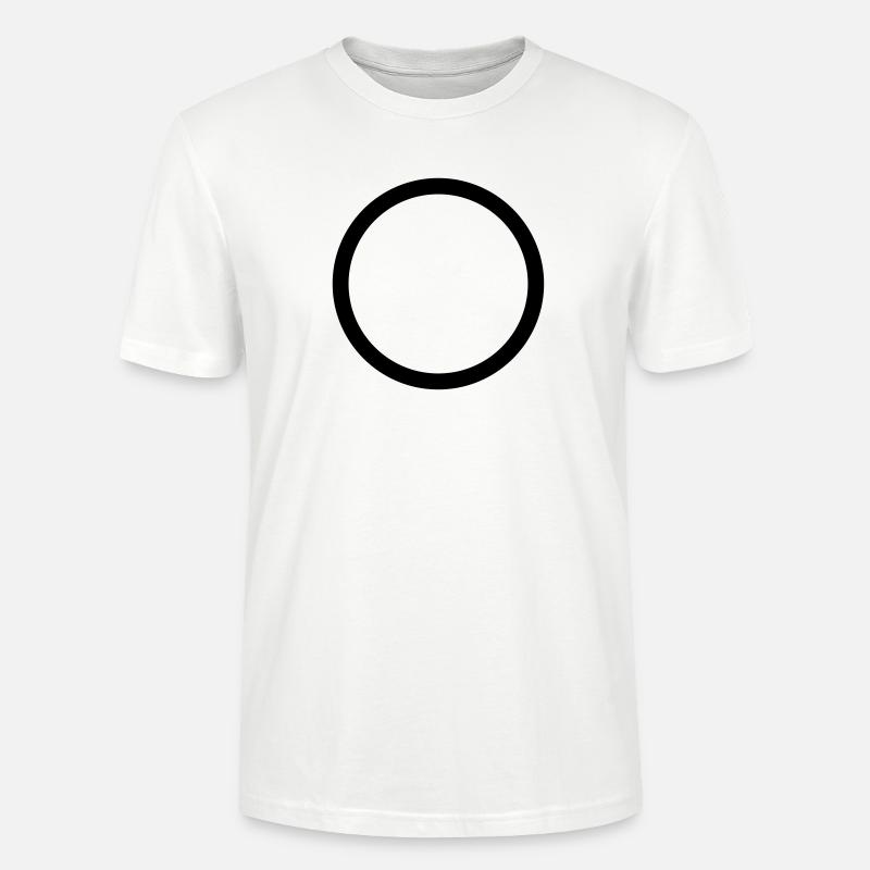 circle solid - Stanley/Stella CRAFTER Unisex Organic T-Shirt - white