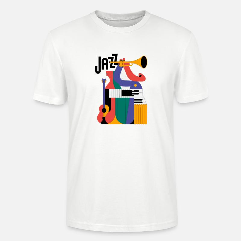 Conception de composition musicale astucieuse - T-shirt bio CRAFTER Stanley Stella Unisexe - blanc