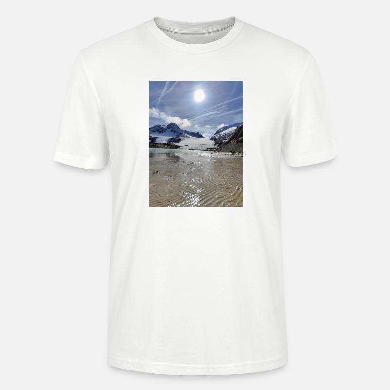 Gletscher und See - Stanley/Stella Unisex Bio-T-Shirt CRAFTER - Weiß