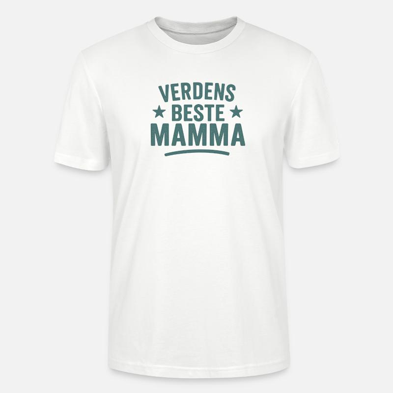 Das beste Mama-Logo der Welt - Stanley/Stella Unisex Bio-T-Shirt CRAFTER - Weiß