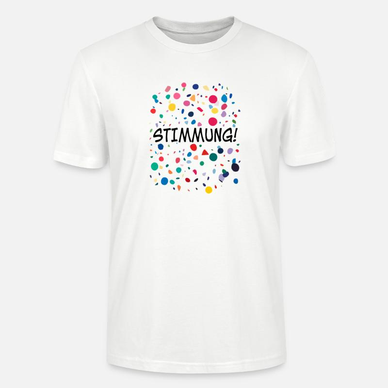 T-shirt Carnaval Carnaval Confettis Carnaval - T-shirt bio CRAFTER Stanley Stella Unisexe - blanc