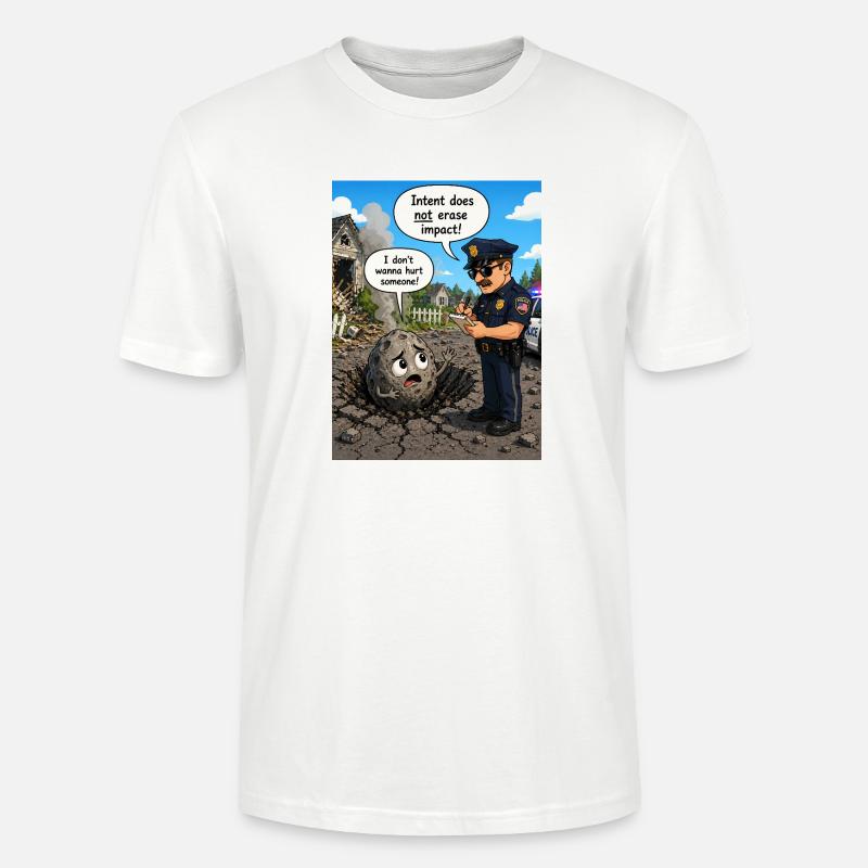 L’intention n’annule pas l’effet - T-shirt bio CRAFTER Stanley Stella Unisexe - blanc
