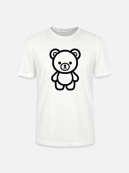 ourson - T-shirt bio CRAFTER Stanley Stella Unisexe - blanc