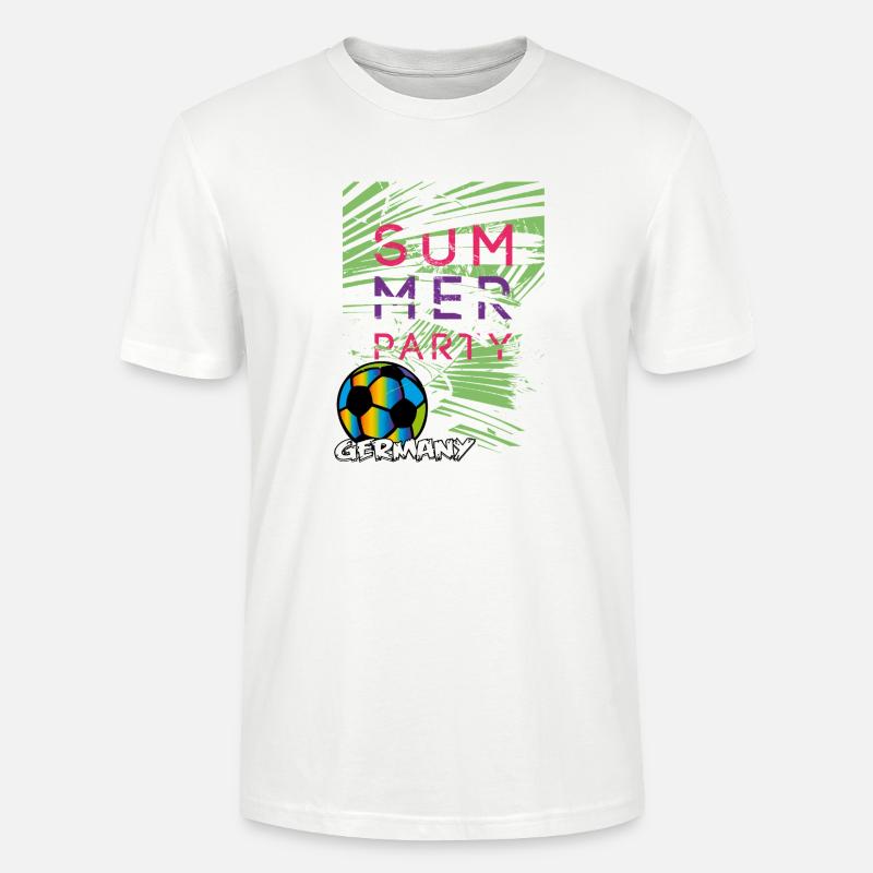 Fußball Party - Stanley/Stella Unisex Bio-T-Shirt CRAFTER - Weiß