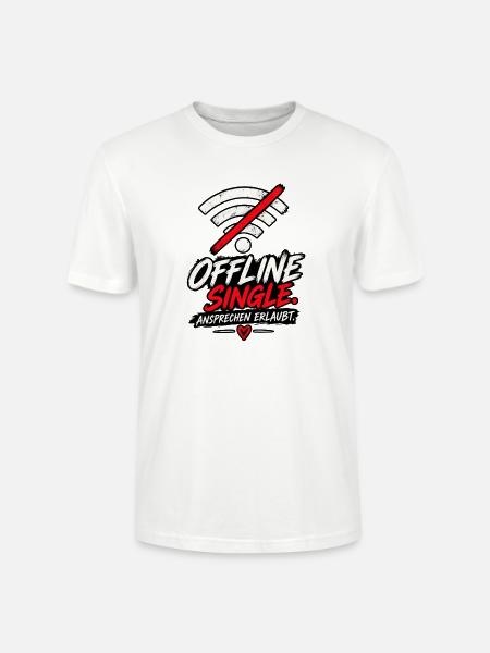 Offline Single Ansprechen Erlaubt - Stanley/Stella Unisex Bio-T-Shirt CRAFTER - Weiß