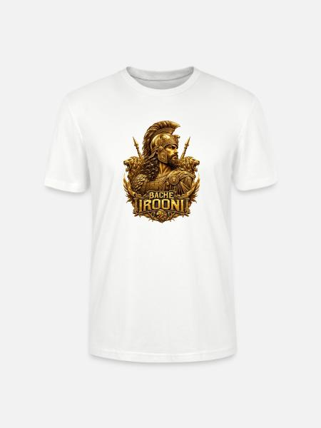 Bache Irooni Krieger Persien Gold - Stanley/Stella Unisex Bio-T-Shirt CRAFTER - Weiß