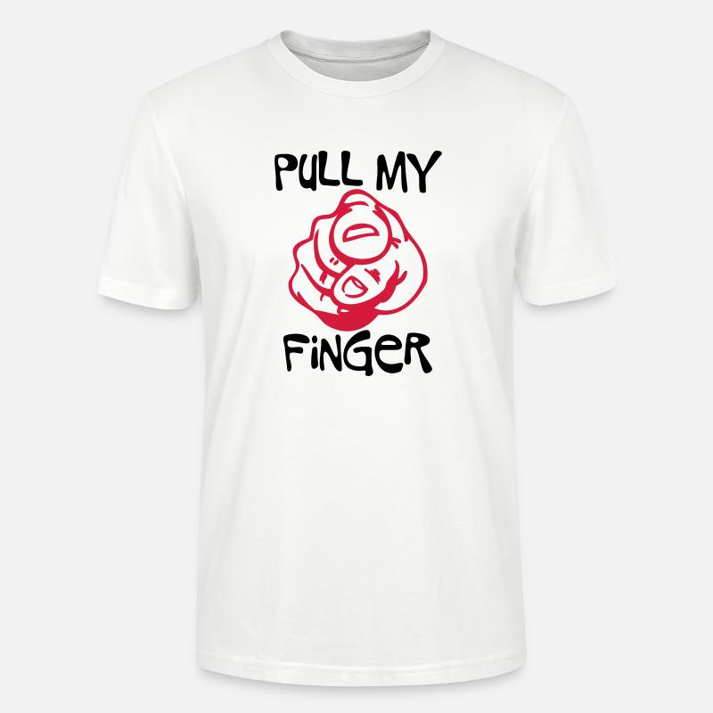 Pull my Finger - Stanley/Stella Unisex Bio-T-Shirt CRAFTER - Weiß