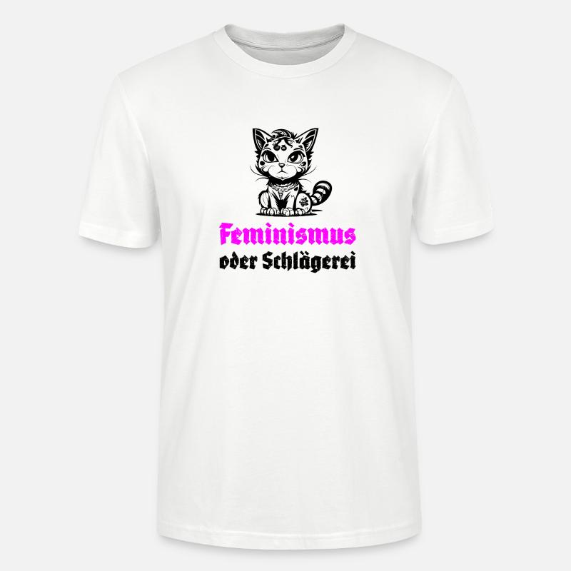 Feminismus oder Schlägerei - Stanley/Stella Unisex Bio-T-Shirt CRAFTER - Weiß