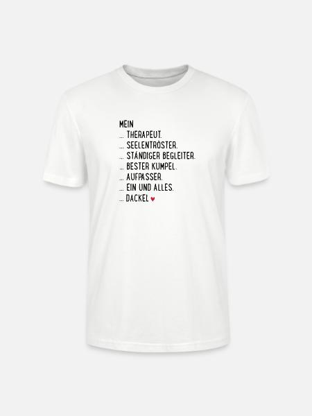 Dackel - Stanley/Stella Unisex Bio-T-Shirt CRAFTER - Weiß