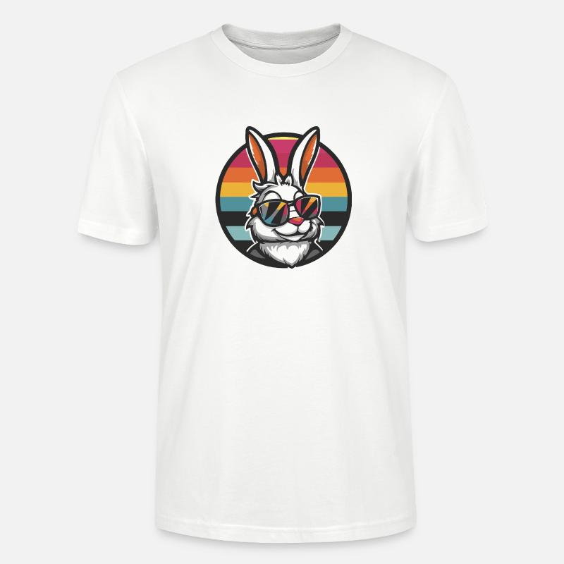 Hase Comic Cool Sommer - Stanley/Stella Unisex Bio-T-Shirt CRAFTER - Weiß