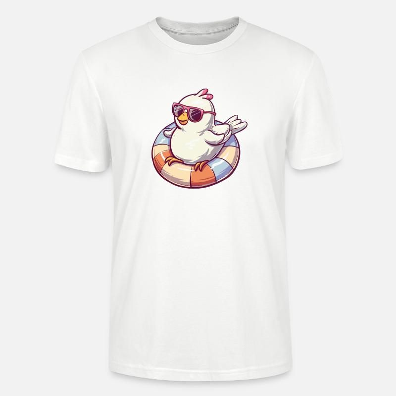 Taube Vogel Comic Cool - Stanley/Stella Unisex Bio-T-Shirt CRAFTER - Weiß