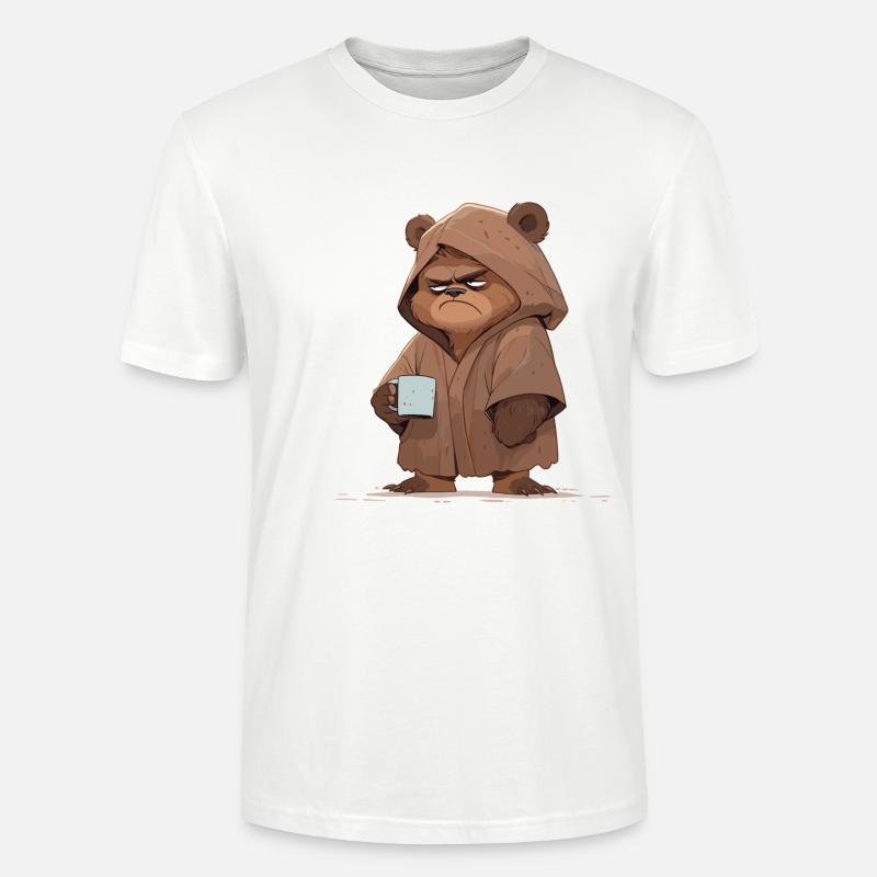 Grumpy Bear - Stanley/Stella Unisex Bio-T-Shirt CRAFTER - Weiß