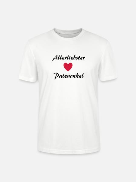 Allerliebster Patenonkel - Stanley/Stella Unisex Bio-T-Shirt CRAFTER - Weiß