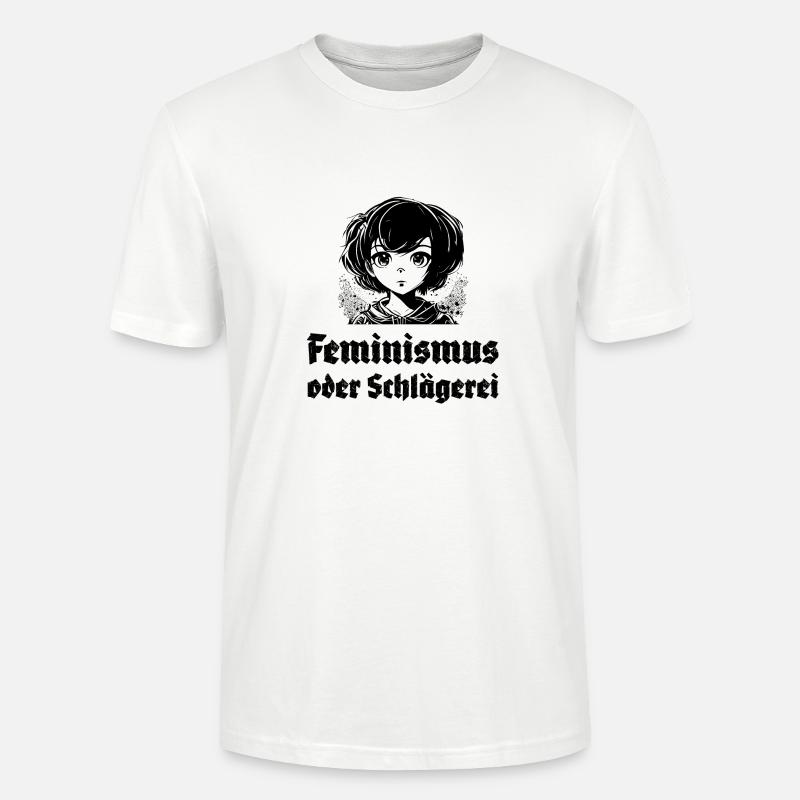 Feminismus oder Schlägerei - Stanley/Stella Unisex Bio-T-Shirt CRAFTER - Weiß