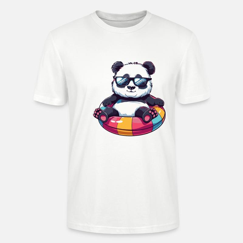 Panda Comic Cool - Stanley/Stella Unisex Bio-T-Shirt CRAFTER - Weiß