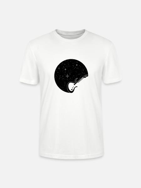 Guitar StarryNight - auf hell - Stanley/Stella Unisex Bio-T-Shirt CRAFTER - Weiß