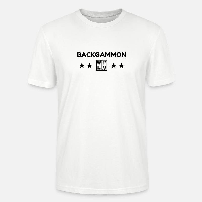 Backgammon / Spiel / Player / Schach - Stanley/Stella Unisex Bio-T-Shirt CRAFTER - Weiß