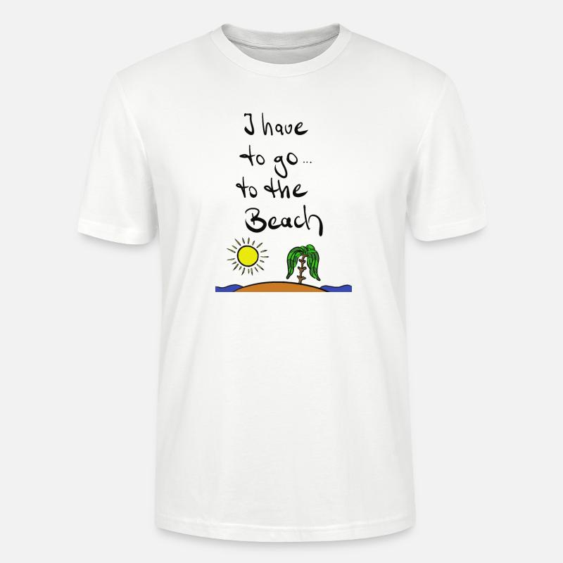 C'est l'heure de la plage! - T-shirt bio CRAFTER Stanley Stella Unisexe - blanc