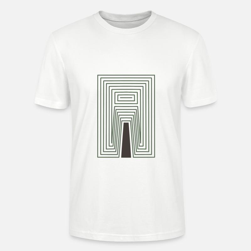 Abstraktes Baum-Design - Weiß - Stanley/Stella Unisex Bio-T-Shirt CRAFTER - Weiß