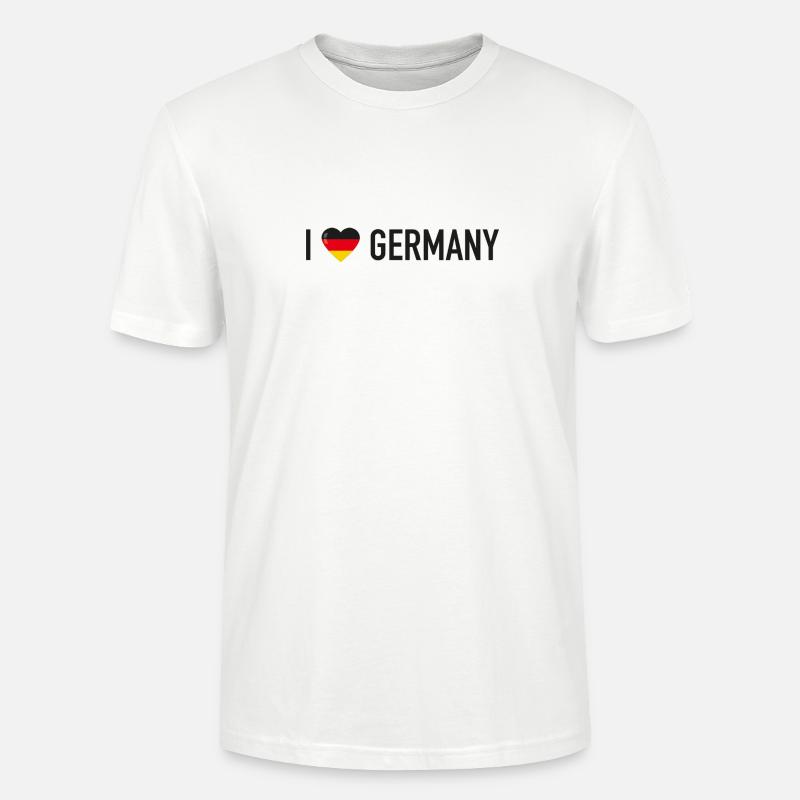 I Love Germany - Stanley/Stella CRAFTER Unisex Organic T-Shirt - white