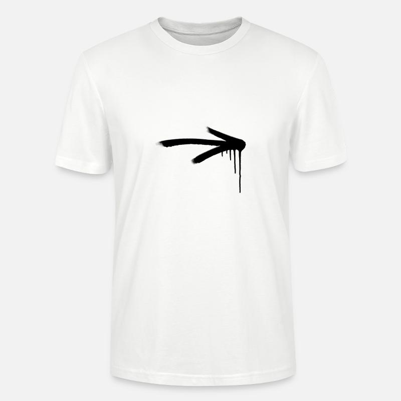 Flèche de graffiti - T-shirt bio CRAFTER Stanley Stella Unisexe - blanc