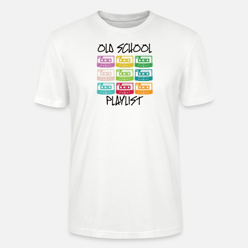 Kassette Diskette VHS Retro Kindheitserinnerung - Stanley/Stella Unisex Bio-T-Shirt CRAFTER - Weiß