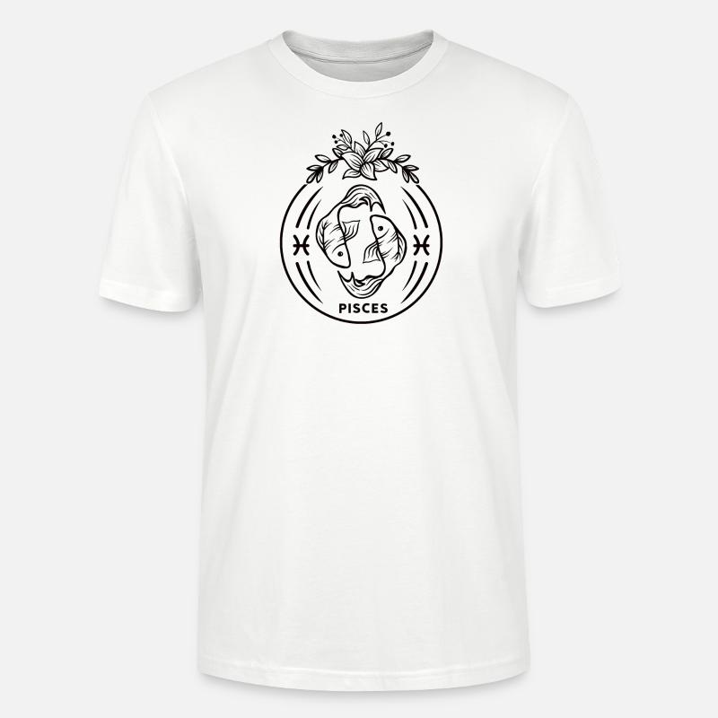 Sternzeichen Fisch Sternbild Astrologie Geschenk - Stanley/Stella Unisex Bio-T-Shirt CRAFTER - Weiß