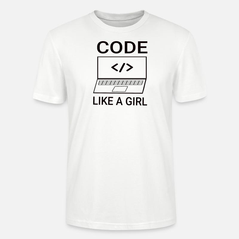 Softwareentwickler Programmierer Frauen Mädchen - Stanley/Stella Unisex Bio-T-Shirt CRAFTER - Weiß