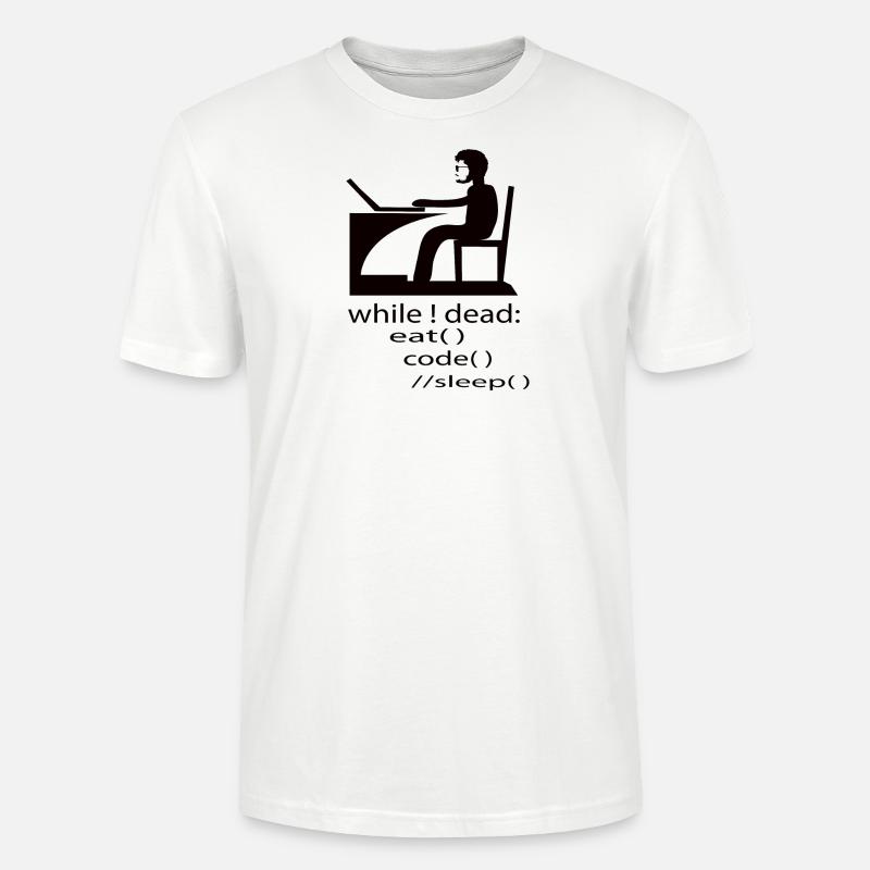 Software Developer Programmer Gift - Stanley/Stella CRAFTER Unisex Organic T-Shirt - white