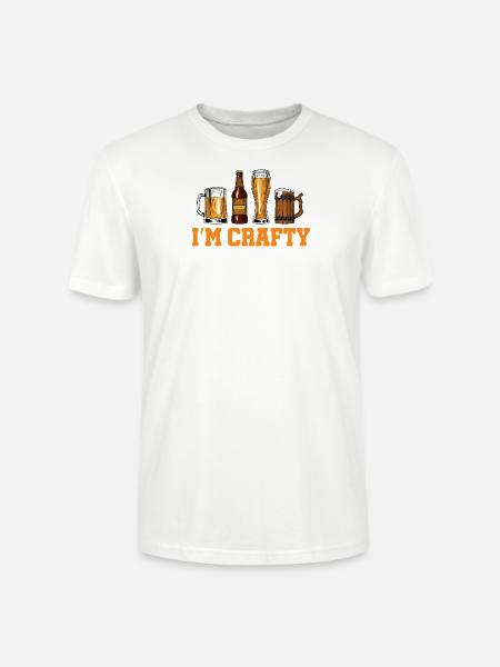 Bierbrauer Bierbrauen Bier Geschenk - Stanley/Stella Unisex Bio-T-Shirt CRAFTER - Weiß