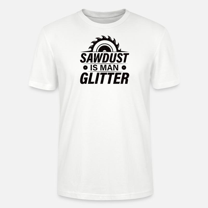 Bois Tronçonneuse Bûcherons Menuisiers Charpentiers - T-shirt bio CRAFTER Stanley Stella Unisexe - blanc