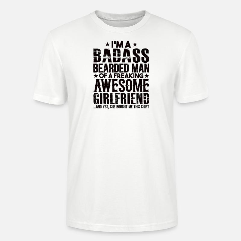 Bart Partner Relationship Girlfriend Gift - T-shirt bio CRAFTER Stanley Stella Unisexe - blanc